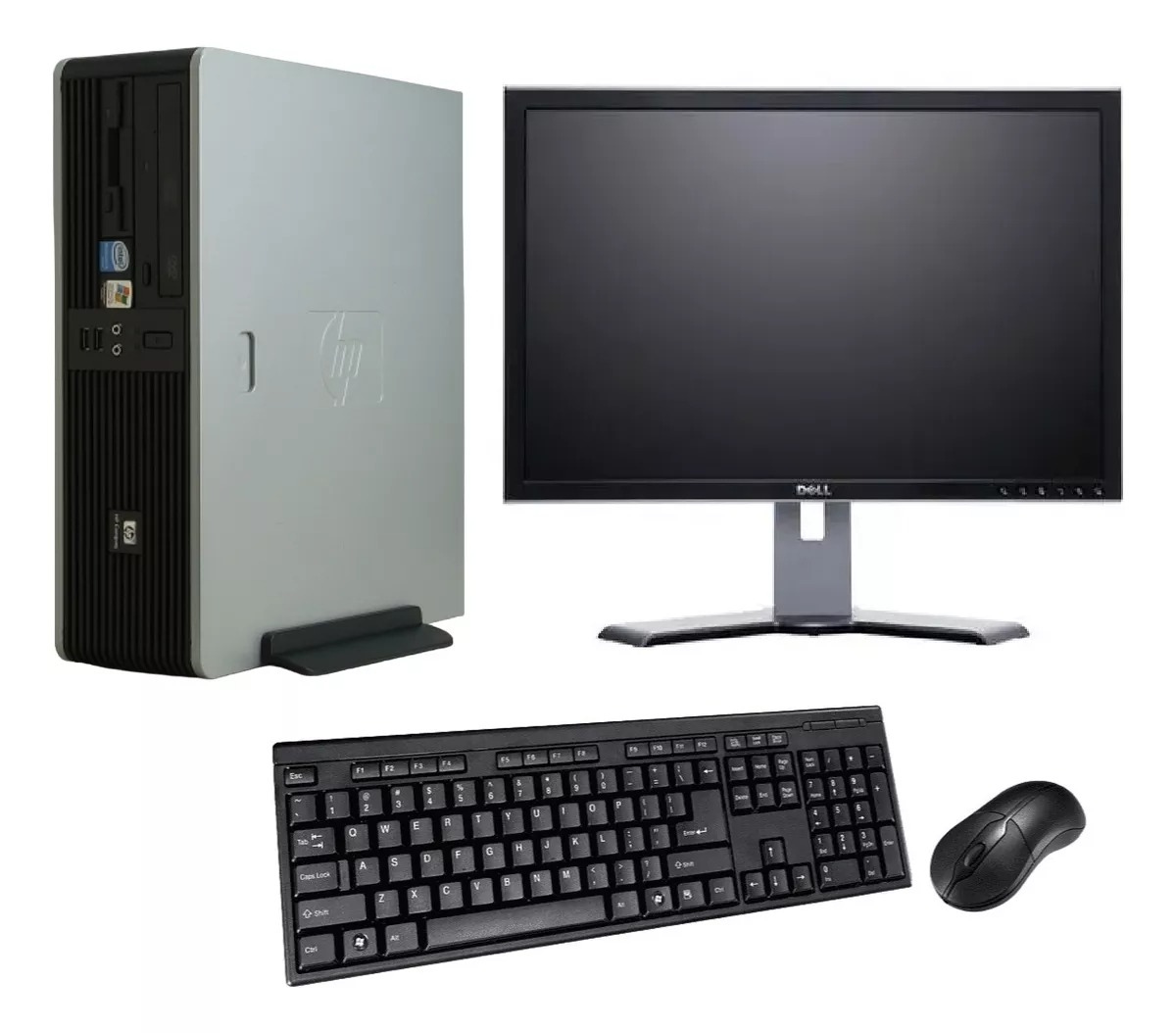 Cpu Computadora Hp Compaq 7900 Core2dúo Lcd 19 4gb / 250gb